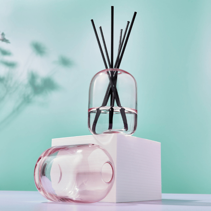 Lime, Basil & Mandarin Reed Diffuser in Light Blush Hera