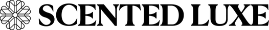 Logo of Scented Luxe with a black symbol on a white background